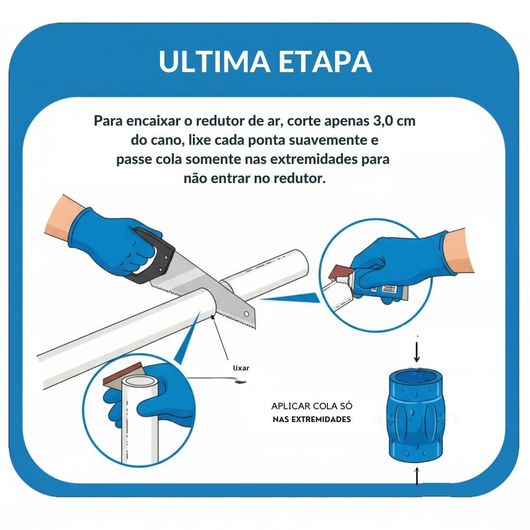 PASSO 4 - INSTALAÇÃO BLOQUEADOR DE AR ACQUANEW
